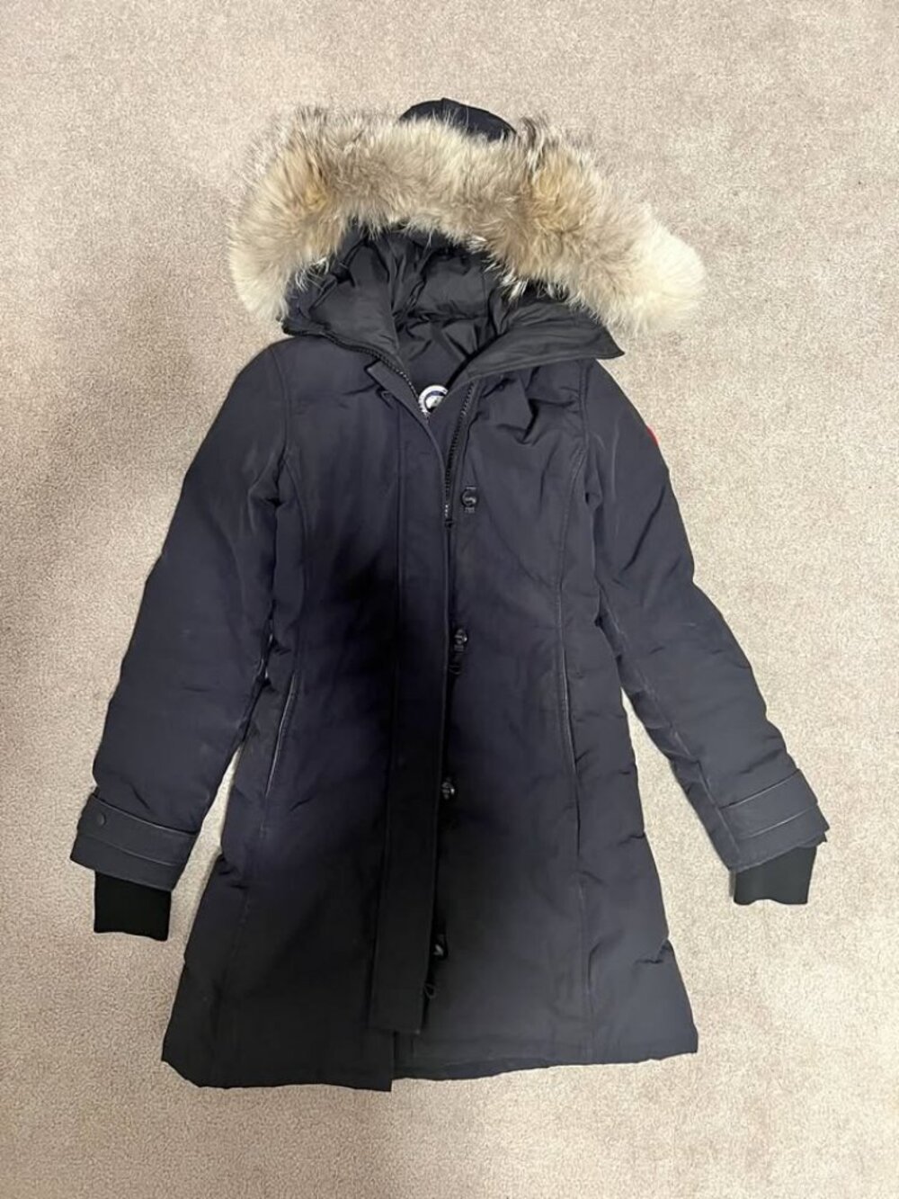 Canada Goose Women's Black Parka with Fur Hood Size XS